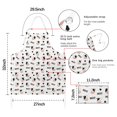 thumbnail image 7 of White Cow Moo Pattern Apron-Garden Aprons for Women with Pockets-Cotton Linen Waterproof Kitchen Cooking Gardening Aprons Adjustable for Kitchen,Cooking,BBQ and Salon 33x27 Inch, 7 of 7