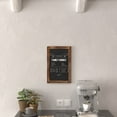 thumbnail image 4 of Flash Furniture Canterbury 11" x 17" Torched Wood Wall Mount Magnetic Chalkboard Sign, Hanging Wall Chalkboard Memo Board for Home, School, or Business, Set of 10, 4 of 13