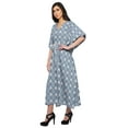 thumbnail image 2 of Moomaya Ladies Plus Size Kaftan Summer Wear Beach Coverup Kimono Caftan Dress - 2XL-3XL, 2 of 6
