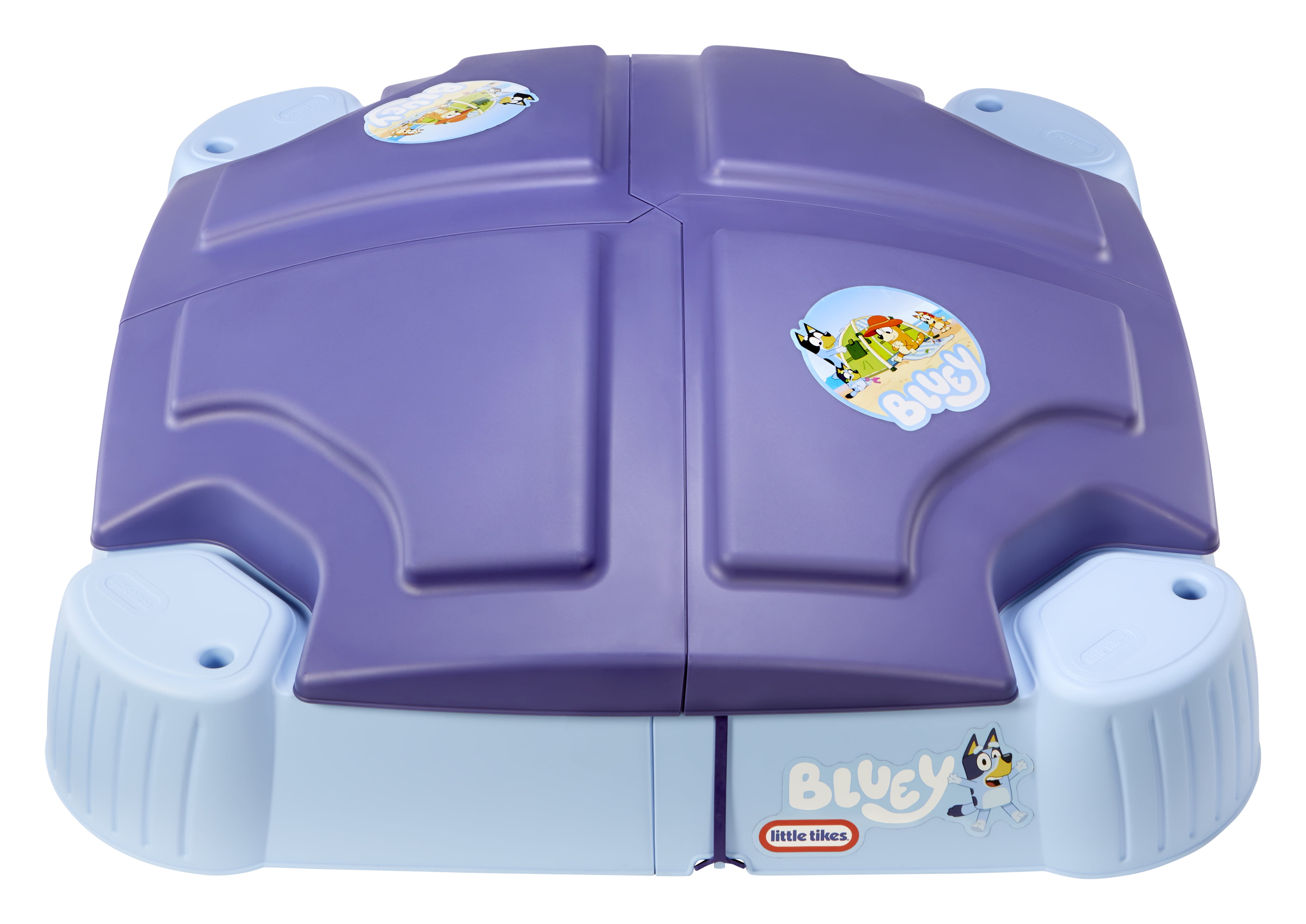 Little Tikes Bluey Beach Day Sandbox with 6 Accessories, Outdoor Sand Play for Kids Ages 1-6