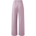 thumbnail image 5 of Women's High Waisted Wide Leg Dress Pants,Solid Business Casual Work Trousers with Pockets, 5 of 10
