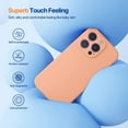 thumbnail image 3 of AMERTEER Designed for iPhone 14 Pro Max Case  with 2 Pack Screen Protectors [Upgraded Enhanced Camera Protection] Shockproof Liquid Silicone Case with Microfiber Lining 6.7 inch(Chocolate, 3 of 16