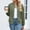 Army Green, variant on Women's Textured Bomber Jacket Casual Zip-Up Long Sleeve Lightweight Quilted Coat Multiple Colors for Spring Fall Pink Women Top