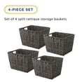 thumbnail image 2 of Whitmor 6084-105-4-DW 38 x 14 in. Rattique Storage Tote - Driftwood - Pack of 4, 2 of 2