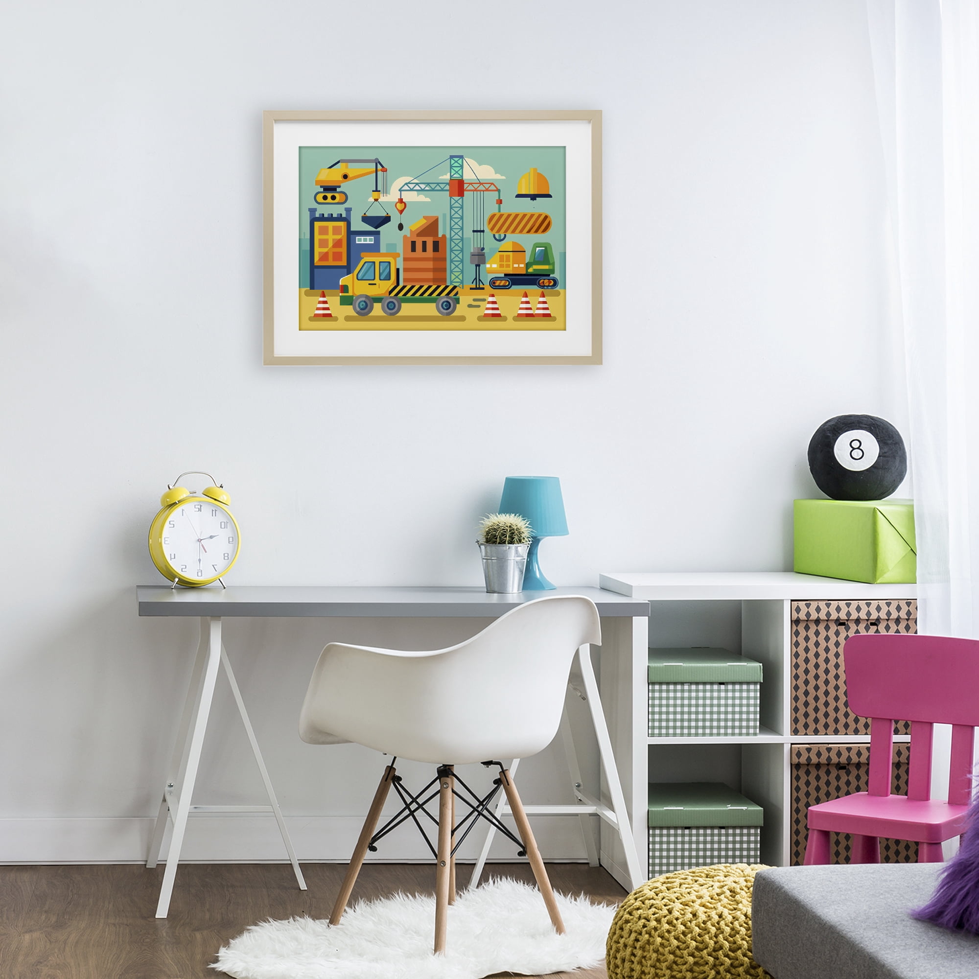 Stupell Industries Industrial Construction Site Birch Framed Print Under Glass, design by Creative Studio