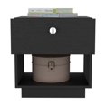 thumbnail image 3 of Tuhome Paris Nightstand with Single Drawer and Open Shelf, Modern Bedside Table, 3 of 5
