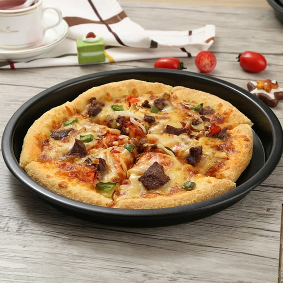 Carbon Steel Pizza Tray Pizza Pan, Pizza Tray, Pizza Baking Pan Kitchen Pizza Tray for Home