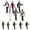 11pcs, variant on 11" Michaell Inspired Plush Doll with Bendable Wire Skeleton Poseable Stuffed Figure Home Ornament & Fans Gift Multiple Styles