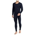 thumbnail image 6 of M-4X Plus Size Cotton Long Johns for Men Thermal Underwear Sets Mens Casual Solid Color Stretchy Slim Shirts and Pants 2 Piece Thermals Outfits Set, 6 of 6