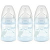 NUK Smooth Flow Anti-Colic Bottle,Blue Elephant 5 Oz, 3 Pack
