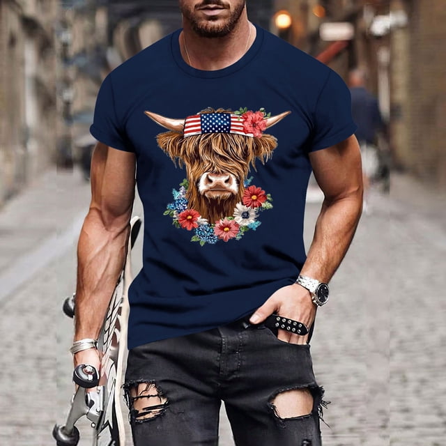 Tops para hombre, blusas y camisas de manga corta con cuello redondo para hombre, jersey informal de moda con estampado de cuello redondo para hombre, pantalones cortos deportivos para fitness, blusa