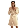 thumbnail image 5 of Wancir Mens Womens Dressing Gown Kimono Bathrobe SatinKimono Robes Sleepwear Nightwear Nightgown, 5 of 5