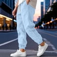 thumbnail image 2 of Tumotour Cargo Pants for Men Elastic Waist Cuffed Pants Athletic Workout Running Joggers Drawstring with Pocket, 2 of 9