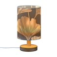 thumbnail image 2 of Elegant Ginkgo Leaf Bedside Desk Lamp LED Table Nightstand Lamps Warm Light Fabric Lampshade for Home Bedroom Office Living Room Decor, 2 of 7