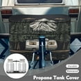 thumbnail image 3 of Yuyamidu Camping Propane Tank Cover Double 30lb Weather Resistant Gas Cylinder Cover Heavy Duty RV Propane Tank Covers for Travel Trailer Accessories, 3 of 8