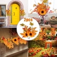 thumbnail image 2 of 1/2 Uds. De vigas de flores de hoja de arce y girasol falso, decoración de otoño, arreglo floral, muebles para el hogar, 2 of 8