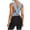 Light Blue, variant on cocolona Womens Summer Workout Tank Tops Outdoor Lightweight Backless Yoga Shirts Sleeveless Crew Neck Solid Color Tees Blouses