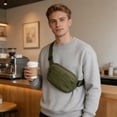 thumbnail image 7 of Deeceymbur Chest Bag Shoulder Body Pack Unisex Casual Waist Pouch for Outdoor Sports Phone Holder, 7 of 7
