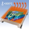 thumbnail image 4 of Cama De Impresión 3D, 235 X 235 Mm Placa De Construcción De Impresora 3D PEY PEI Ajuste Perfecto Amplia Compatibilidad Con Ranura Para Ender 3 S1 S1 Pro Para PLA PETG PEEK ABS, 4 of 7