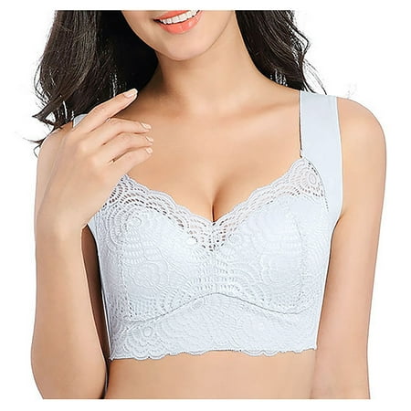 Puawkoer Woman Sports Bra No Backless Bra Steel Ring Bras Fitness Bras Women Vest Sexy Seamless Hollowing Compression Sports Bras for Women Out Lace Underwear