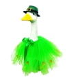 thumbnail image 5 of St Patricks Day Decorations Porch Goose Clothes, 20 in Yard Statue Clothes in Christmas Tree , Weather-resistant Plastic Attire for Outdoor Garden Front Door Decor A, 5 of 7