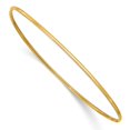 thumbnail image 1 of Diamond2Deal 10K 1.5mm Yellow Gold Slip-on Bangle Bracelet for Women, 1 of 6