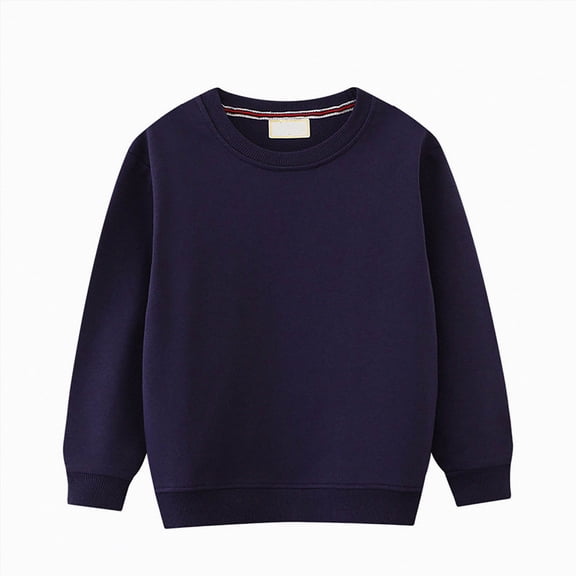 Splozh Baby Boy Sweater 2T 3T 4T 5T 6T 7T Toddler Baby Boy Girl Sweatshirts Long Sleeve Crewneck Pullover Kids Fall Winter Clothes,Dark Purple,5 Years