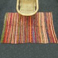 thumbnail image 4 of Aakriti Handmade Rag Rug, Chindi Rug, Multicolored, Indian Rug, Recycled Rug, Boho Style, Decorative Rug ( 5x3 ft) (Beige), 4 of 5