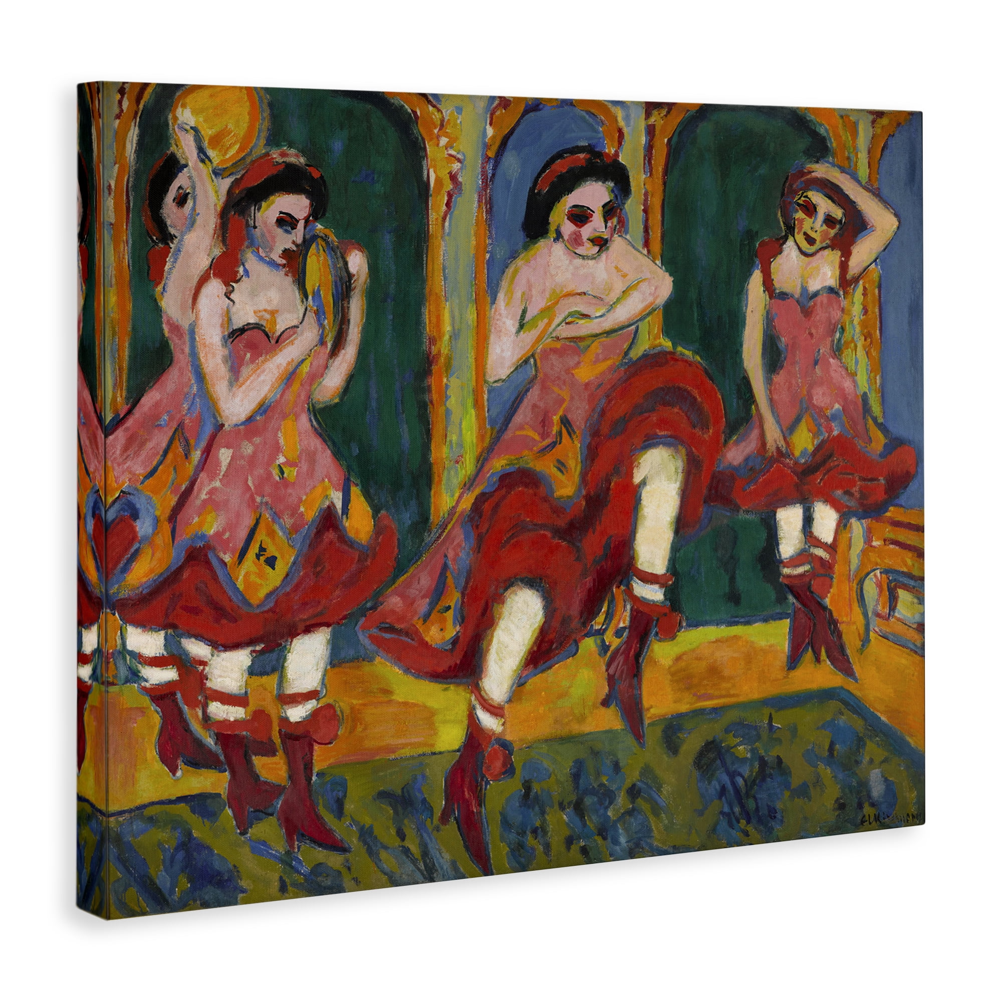 Stupell Industries Classic Czardas Dancers People Painting Wrapped Canvas Art Print Wall Art, 20 x 16