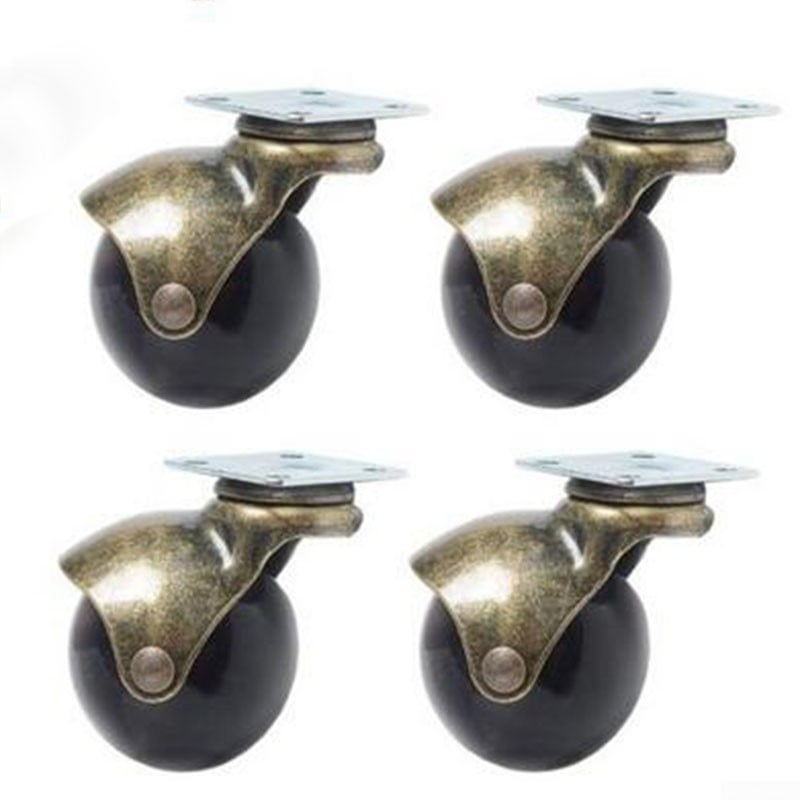 Small Caster Wheels For Furniture Table Cabinet Locking Bed Castors Rubber Tires