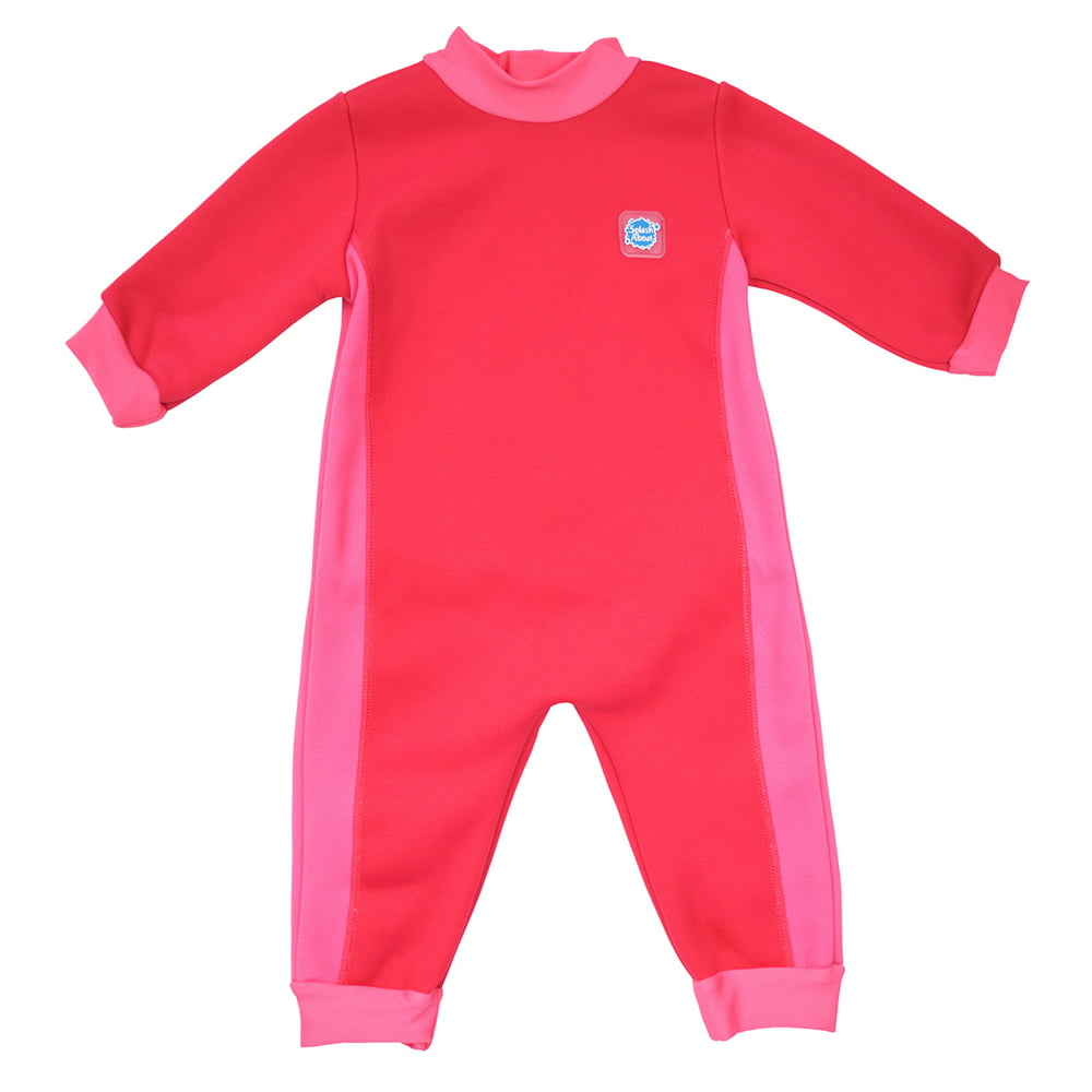 Splash About - Baby and Toddler Warm In One Fleece Lined Wetsuit Pink ...