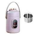 thumbnail image 1 of Multifunctional Portable Slow Cooker with Ceramic Glaze Inner and Steamer for Cooking Soup Rice Porridge, 1 of 5