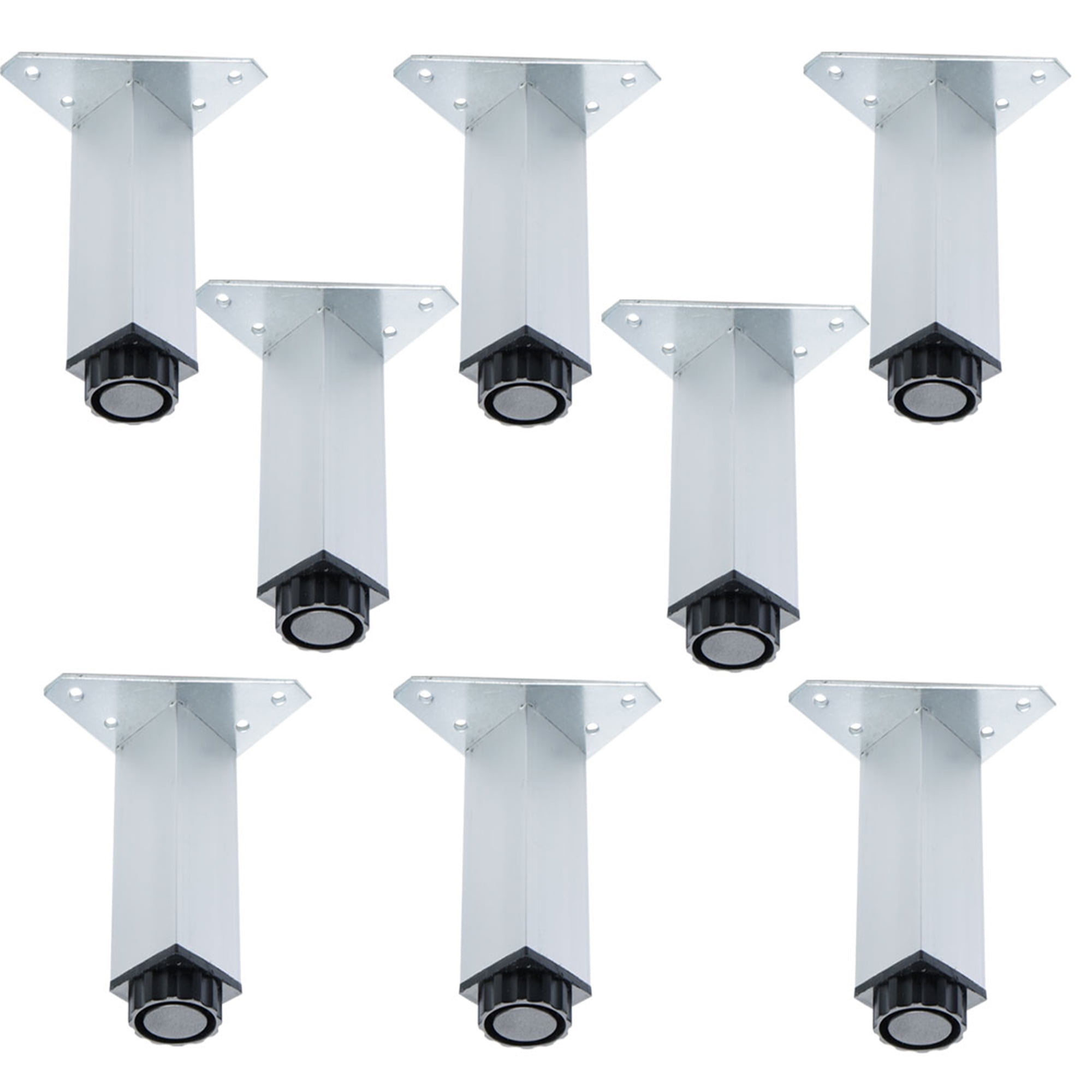 6 Inch Furniture Legs Aluminium Alloy Adjustable Feet Shelves