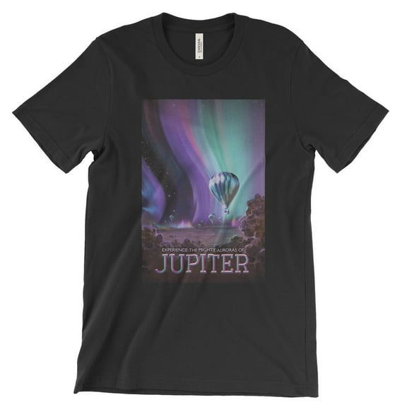 Mighty Circus Jupiter T-Shirt from NASA's Visions of the Future - Black, Double Extra Large