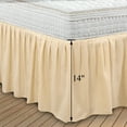 thumbnail image 5 of PiccoCasa Polyester Bed Skirts with 14" Drop Dust Ruffle, Queen Pale Orange, 5 of 8