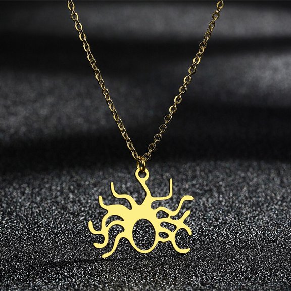 Hollow Out Stainless Steel Simple Personality Medusa Charm Pendant Gifts