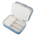 thumbnail image 3 of Unique Bargains Portable Velvet Jewelry Box Organizer Dark Blue, 3 of 7