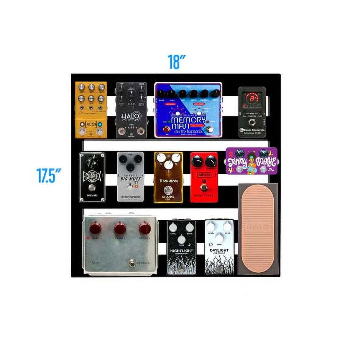 Pedaltrain XD-18 Pedalboard With Deluxe Soft Case Medium Rainbow's End Black