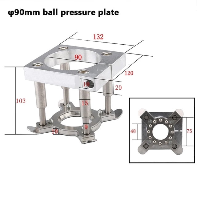 CNC Auto Pressure Plate Clamp 65mm 80mm 85mm 90mm 100mm 105mm Matic Foot Fixture Holder For Spindle Motor Router Machine ,Wear Resistant