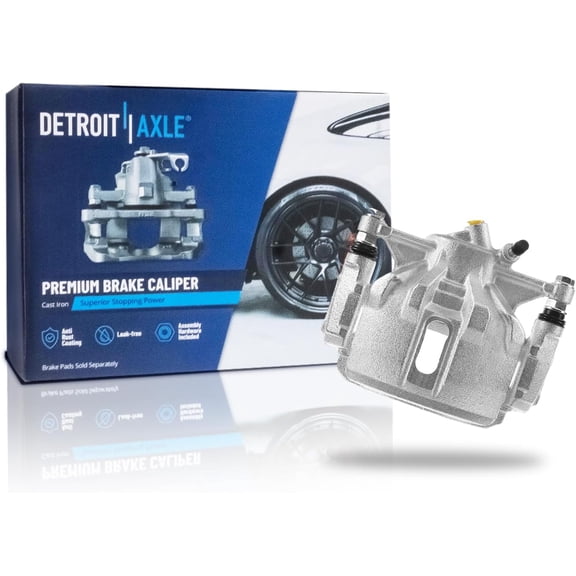 Detroit Axle - Front Left Brake Caliper for 1993-1997 Toyota Corolla Geo Prizm Disc Brake Caliper with Bracket 1994 1995 1996 Replacement Driver Side Brake Caliper Assembly