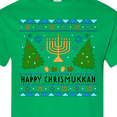 thumbnail image 4 of Inktastic Happy Chrismukkah Sweater Style with Menorah and Trees T-Shirt, 4 of 5