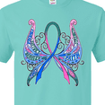 thumbnail image 4 of Inktastic Thyroid Cancer Awareness with Butterfly Ribbon Words T-Shirt, 4 of 5