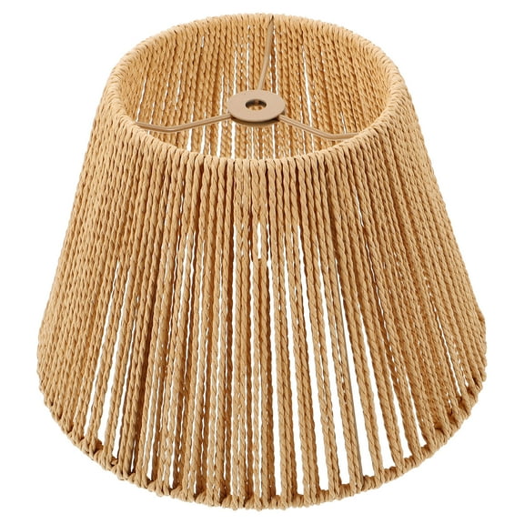 Worgeous Boho Rattan Wicker Woven Bell Lamp Shades 2pcs Light Cover for Wall Floor Lamp Sconce Replacement