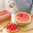 thumbnail image 4 of iaksohdu Dual-Functional Stainless Steel Fruit Melon Carving Spoon Baller Digging Tool, 4 of 8