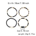 thumbnail image 3 of Handmade Ceramic Fish Beaded Bracelets With Seashells Accents Summer Beach Jewelry Stackable Stretch Gifts For Women, 3 of 4