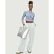 thumbnail image 3 of Bolsa Lushandy de PVC para mujer con estampado de letras, asa superior transparente, 3 of 7