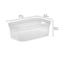 thumbnail image 3 of Sterilite Small Storage Bin Plastic, Clear, Set of 8, 3 of 8
