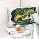 thumbnail image 4 of Fotbe Big bass fish Funda de Almohada Decorativa Estilo Occidental, Lujo en Algodón, Fundas para Almohadas King, Cojín Estampado para Decoración del Hogar-16"x24", 4 of 6