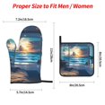 thumbnail image 2 of Fotbe Ocean View Bedroom for 4Pcs Oven Mitts and Pot Holders, 500℉ Heat Resistant Oven Mitts , Non-Slip Silicone Surface Safe for Baking, Cooking, BBQ, 2 of 6