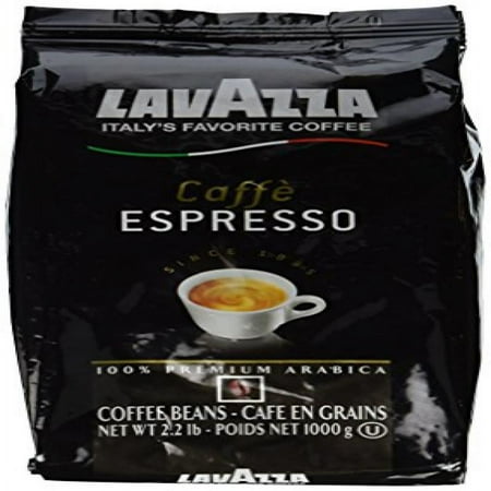 Lavazza Caffe Espresso 100% Premium Arabic Whole Bean Coffee (2.2 lbs)